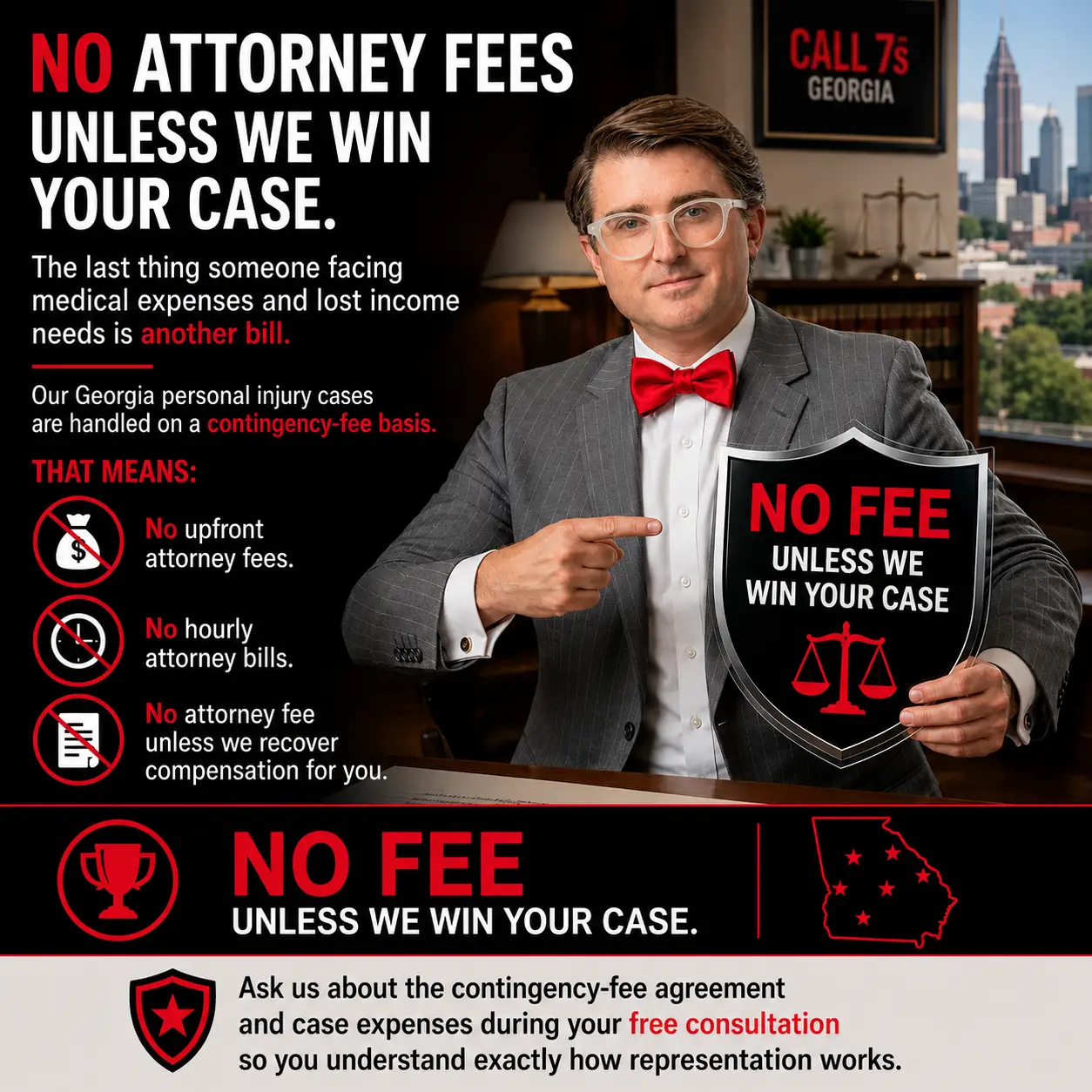 No fee unless we win Georgia Personal Injury Lawyer