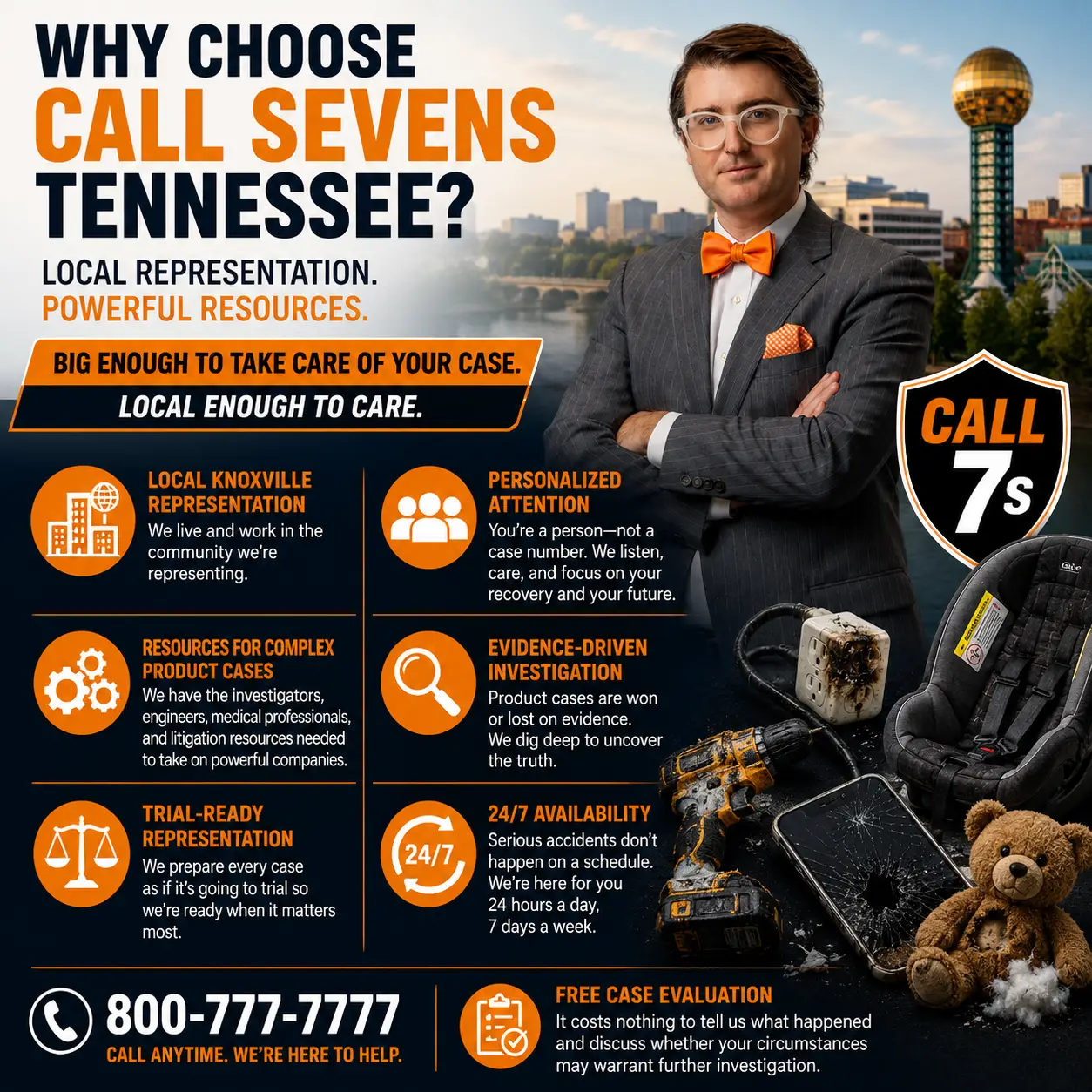 Why choose CallSevensTennessee.com as your Product Liability Lawyer?